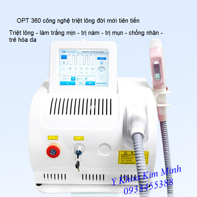 Máy triệt lông mini hiệu quả, không tổn thương da, triệt lông dễ dàng OPT 360 - Y khoa Kim Minh 0933455388