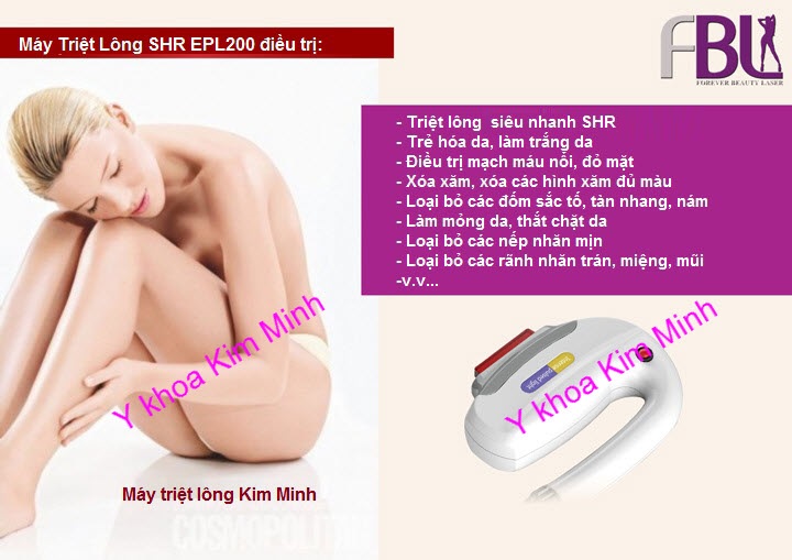 May triet long sieu nhanh da nang SHR EPL200 Y Khoa Kim Minh