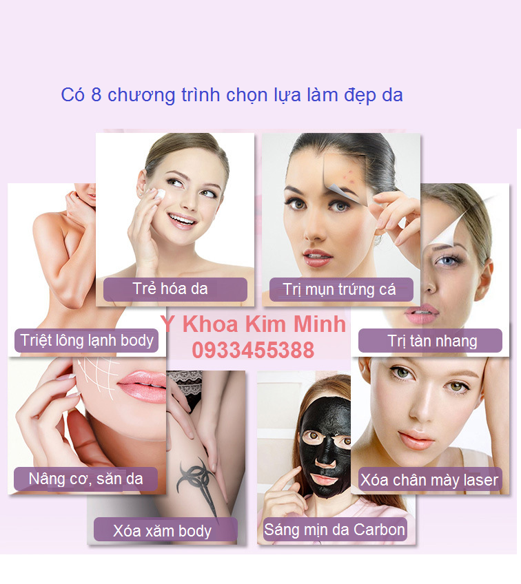 Tính năng triệt lông trẻ hóa da với máy OPT Elight KL-218 - Y khoa Kim Minh Chuc nang cua may triet long lanh 2 tay cam KL-218 - Y Khoa Kim Minh ban tai tp hochiminh