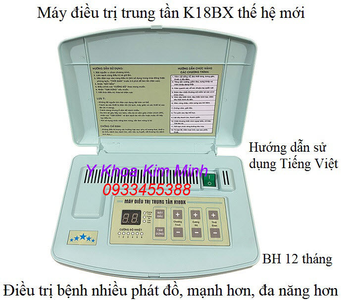 K18BX giúp phục hồi liệt cơ, thần kinh, chữa viêm đau đa khớp và bệnh thấp khớp mạn tính - Y Khoa Kim Minh Máy điều trị trung tần K18BX điều trị liệt cơ, phục hồi chức năng sau tai biến - Y Khoa Kim Minh