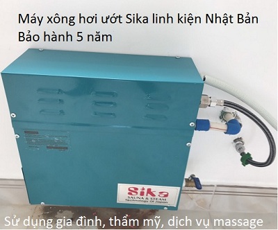 May xong hoi uot Steam Sika Nhật Bản bảo hành 5 năm, nhận lắp đặt phòng xông hơi toàn quốc - Y Khoa Kim Minh
