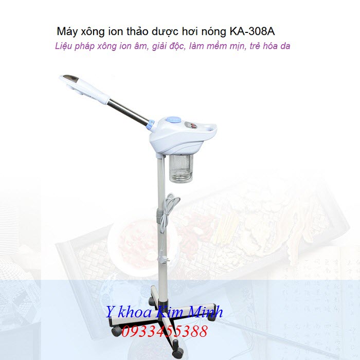 Máy xông nóng ion chăm sóc da mặt, may xong thao duoc ion - Y Khoa Kim Minh