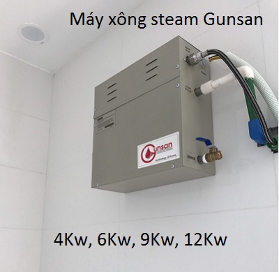 Máy xông hơi nóng Steam Gunsan Hàn Quốc bảo hành 3 năm bán tại Y Khoa Kim Minh