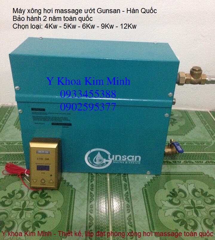 May xong hoi massage uot Gunsan Hàn quốc Y Khoa Kim Minh thi cong lap dat phong massage