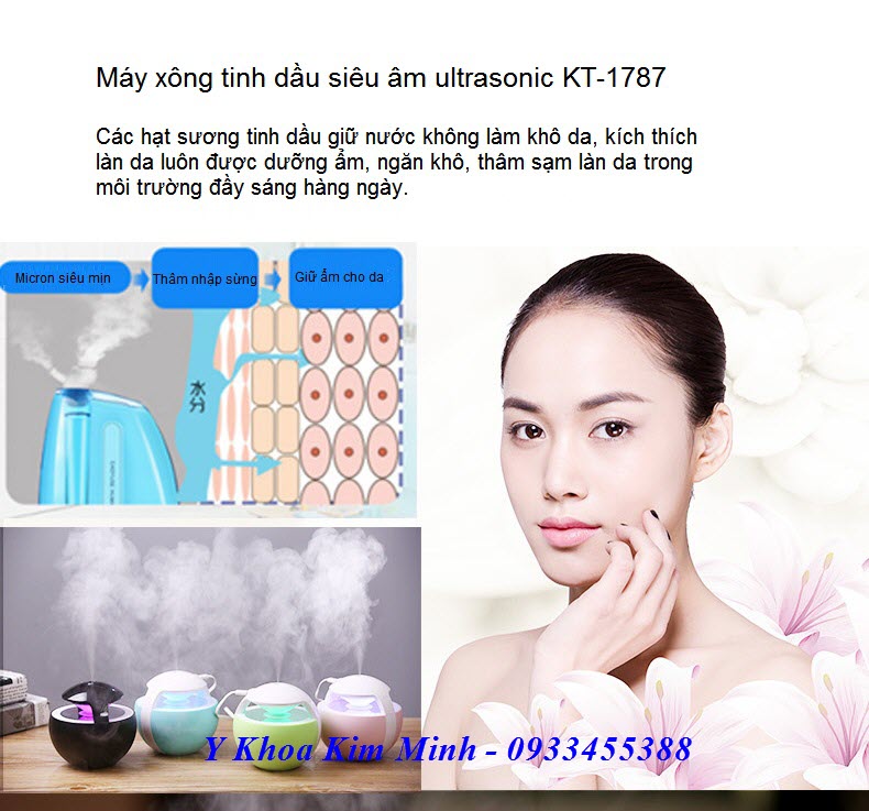Máy xông tinh dầu siêu âm ion WT-1787 - Y Khoa Kim Minh 0933455388