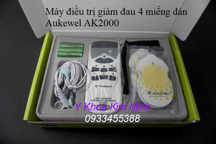 Máy xung điện 4 miếng dán Aukewel AK2000 bán nhiều tại Y khoa Kim Minh