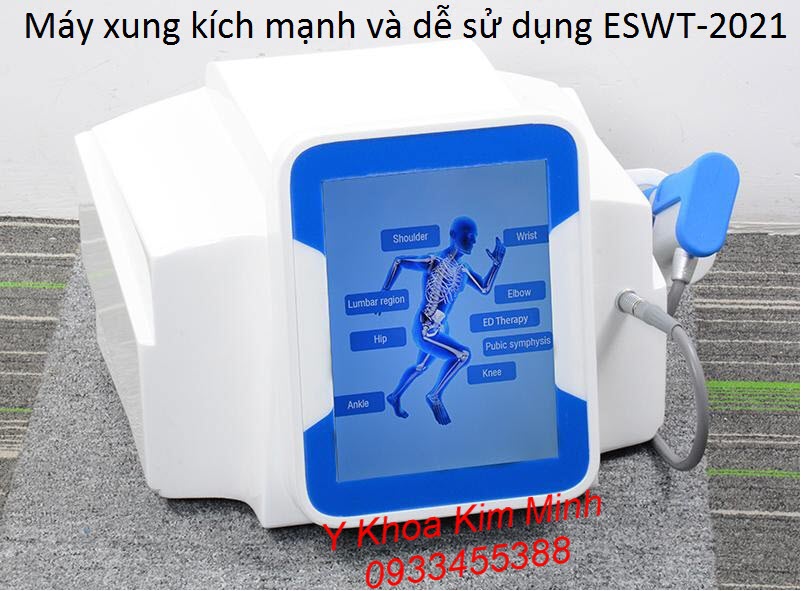 Hình ảnh thực tế máy xung kích trị liệu bằng trường năng lượng Magnetic ESWT-2021