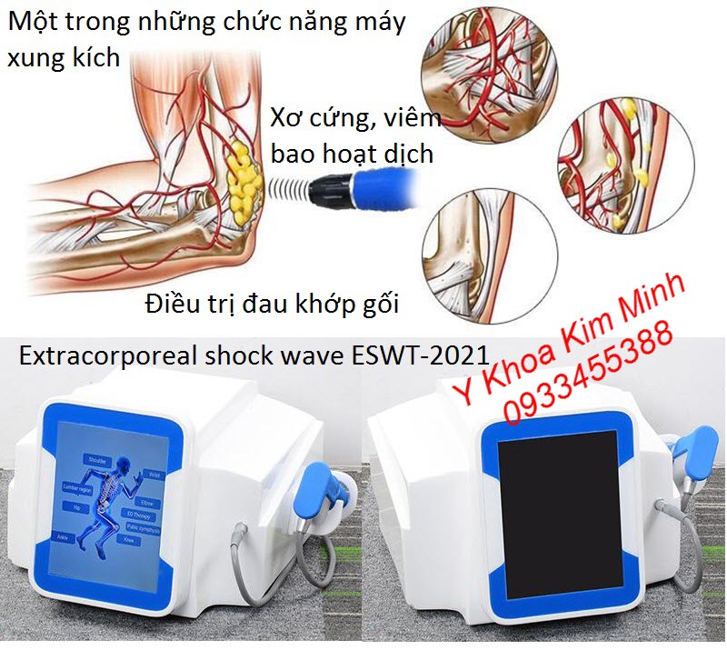 Tính năng điều trị của máy xung kích shockwave Extracorporeal ESWT-2021