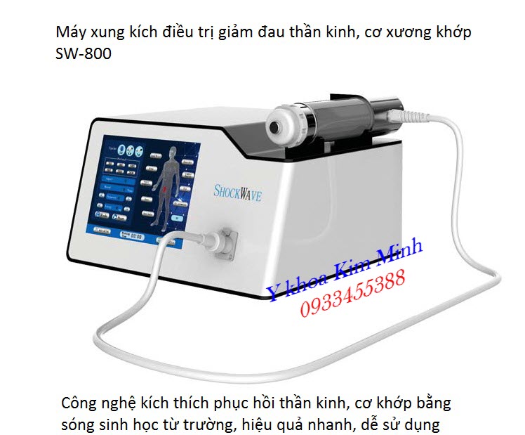 Máy bắn xung kích điều trị giảm đau thần kinh, cơ xương khớp SW700 tại Tp Hồ Chí Minh - Y khoa Kim Minh