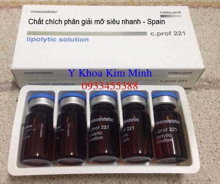 Chat chich giam beo phan giai mo Lipolytic solution Tay Ban Nha ban phan phoi tai Y Khoa Kim Minh