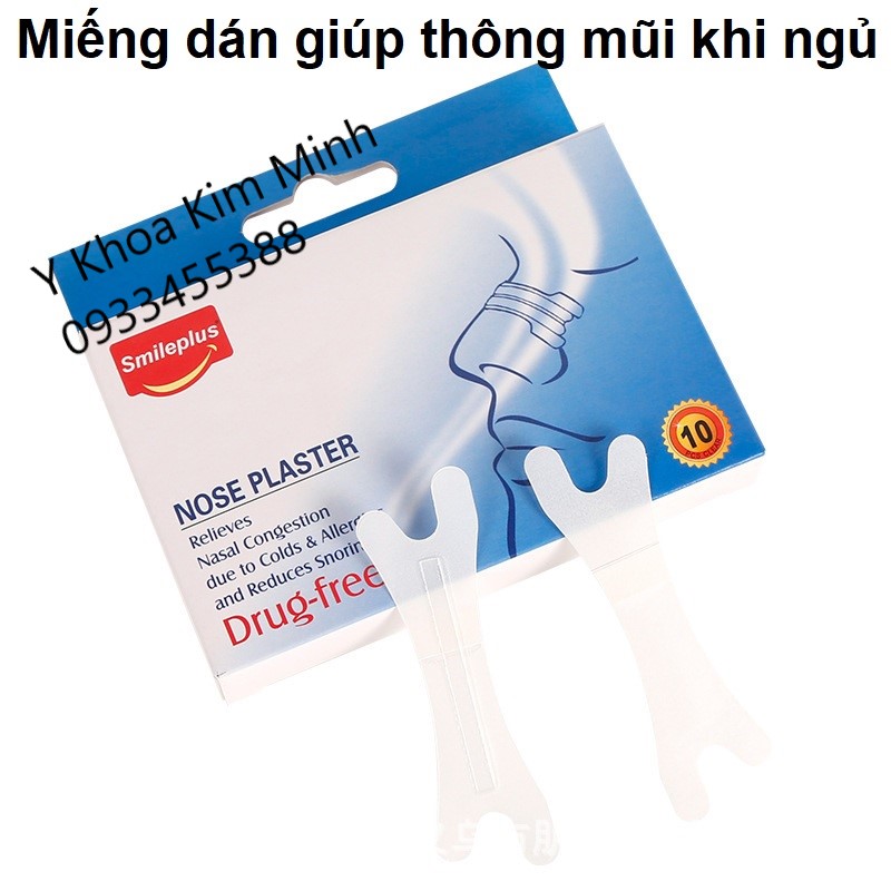 Miếng dán giúp thông mũi, giảm nghẹt mũi khi ngủ