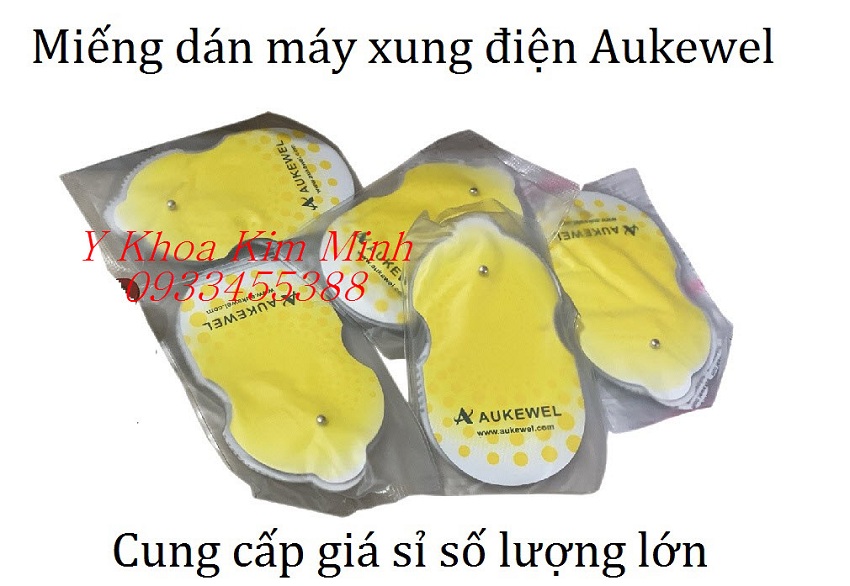 Miếng dán máy mát xa xung điện 4 miếng dán, 8 miếng dán Aukewel