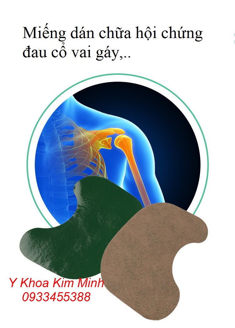 Miếng dán chữa đau cổ vai gáy, đau bả vai - Y khoa Kim Minh