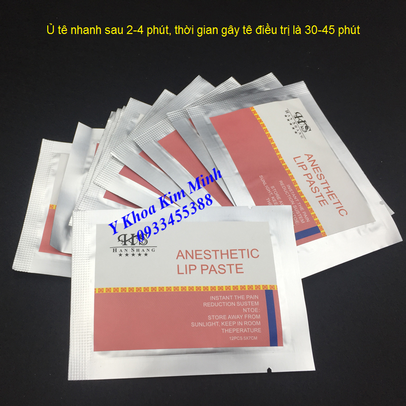 Mieng dan u te nhanh Anesthetic Lip Past Y Khoa Kim Minh