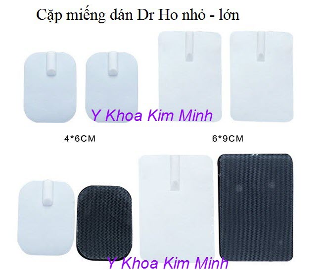 Cặp miếng dán xung điện lớn của máy Dr Ho - Y Khoa Kim Minh