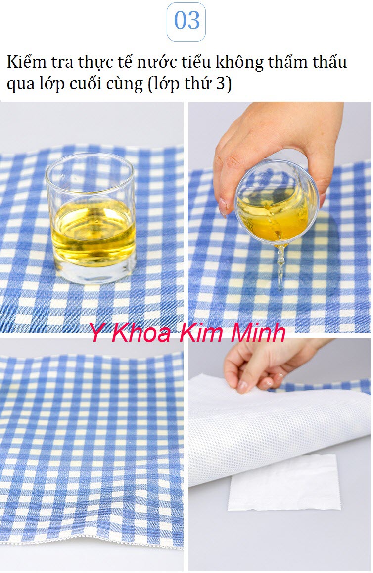 Miếng lót chống thấm giường bệnh nhân