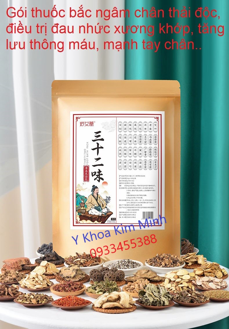 Bán gói thuốc bắc ngâm chân 32 vị