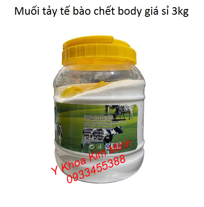 Muối dùng tẩy tế bào da chết trong liệu trình tắm trắng trọng lượng 3 kg bán giá sỉ