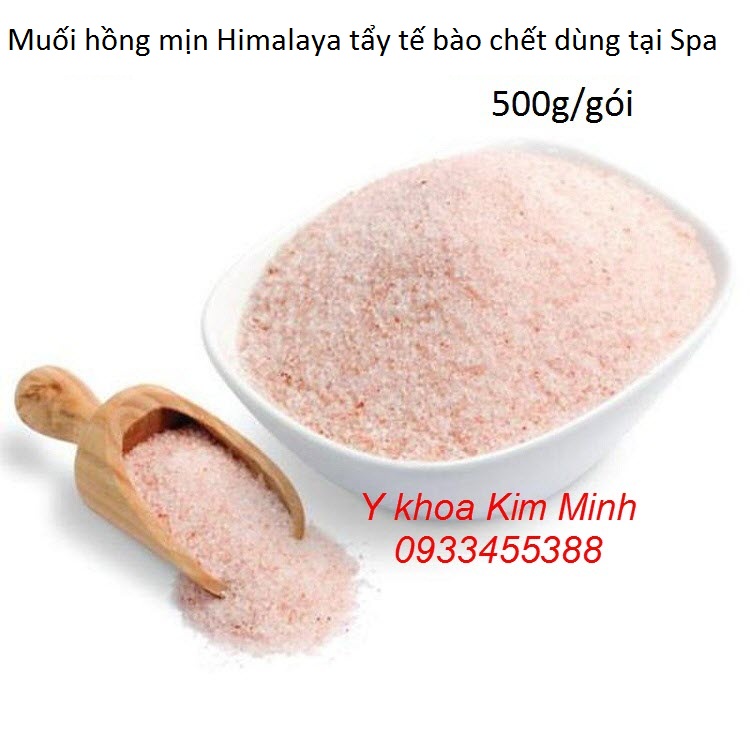 Muối hồng Himalaya dùng tẩy tế bào chết da mặt và body