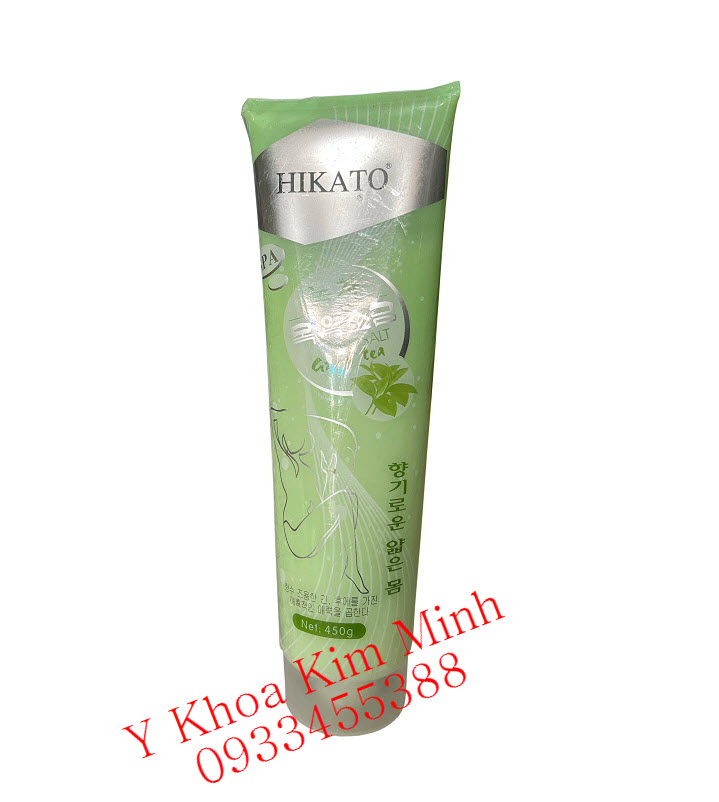 Muối tẩy tế bào chết hương trà xanh Hikato