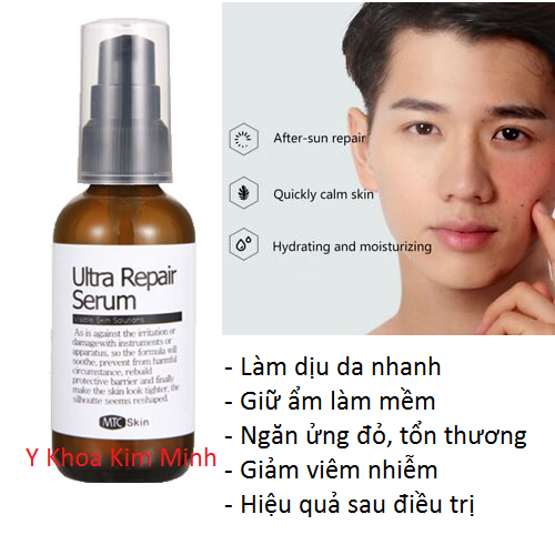Mỹ phẩm Hàn Quốc Ultra Repair Serum, sử dụng ngăn tổn thương da sau điều trị - Y khoa Kim Minh