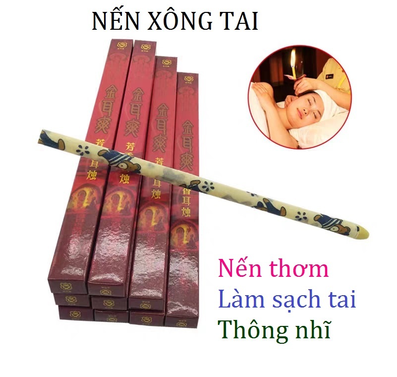 Nến vàng xông tai trị liệu đông y