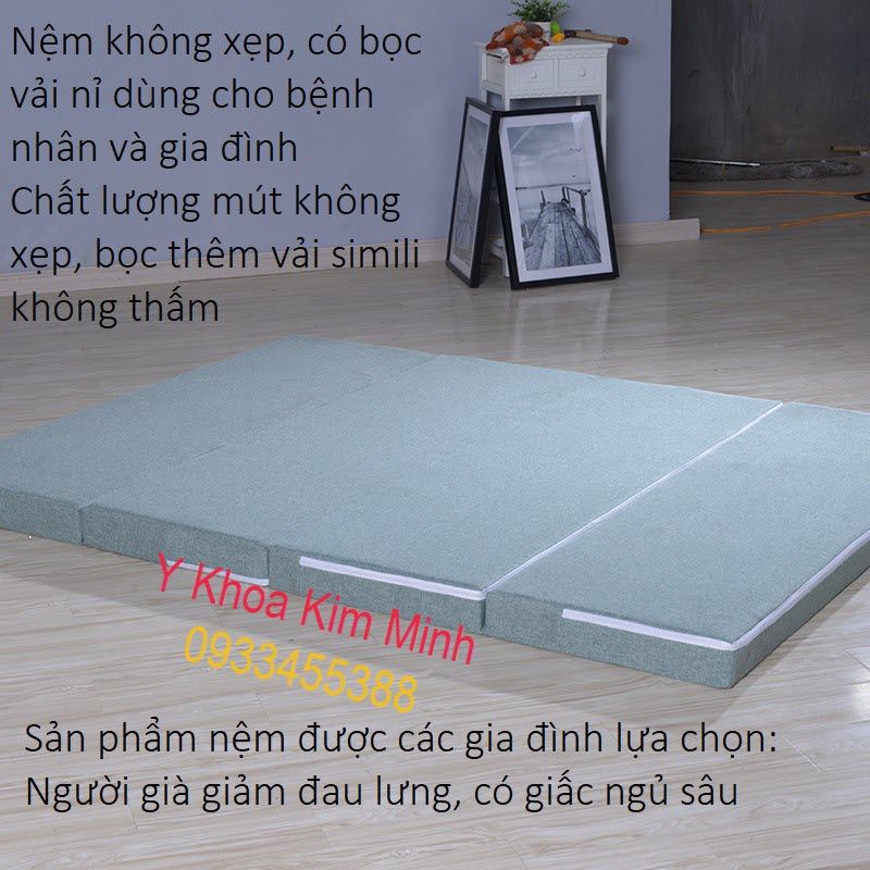 Nệm nằm không xẹp cho người bệnh đau cột sống