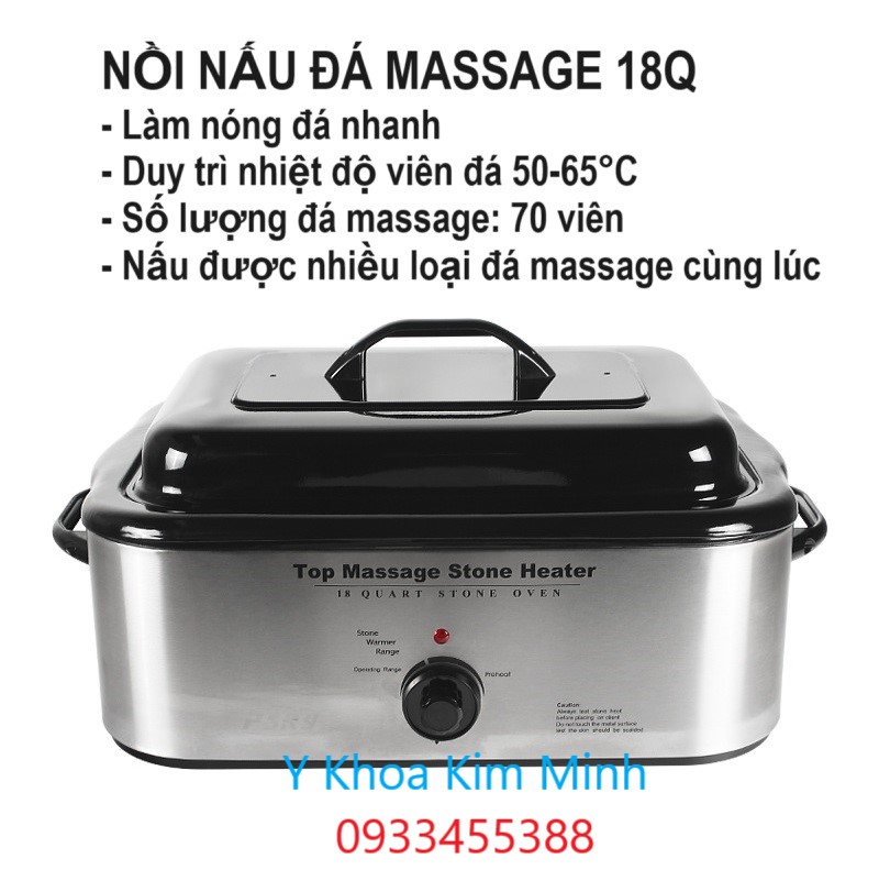 Nồi nấu đá mát xa 18 lít 18Q bán ở Tp.HCM