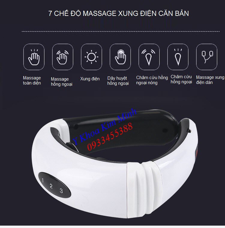 7 tính năng của thiết bị điều trị dau cổ KL-5830 Y khoa Kim Minh 0933455388