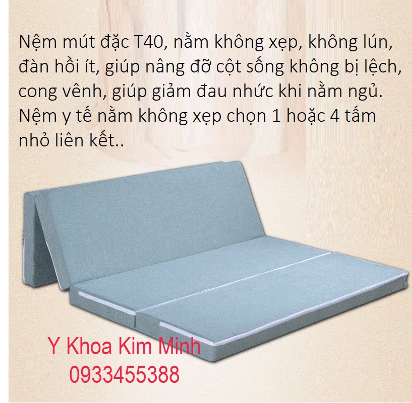 Nệm nằm cho người bị đau cột sống, thoát vị đĩa đệm giúp giảm đau tê nhức về đêm