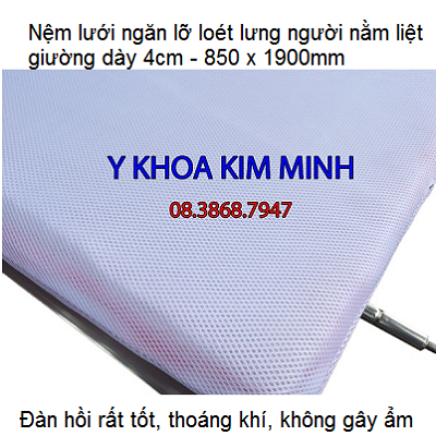 Nệm lưới ngăn lỡ loét lưng người bệnh nằm liệt giường bán tại Y khoa Kim Minh