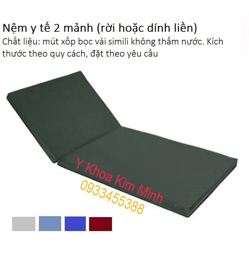 Nệm giường y tế 2 mảnh