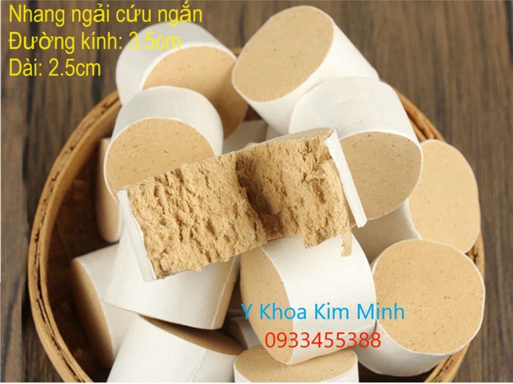 Ngải cứu điếu ngắn đường kính 3.5cm dài 2.5cm