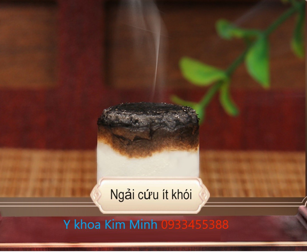 Nhang ngải cứu điếu ngắn tỏa ra ít khói