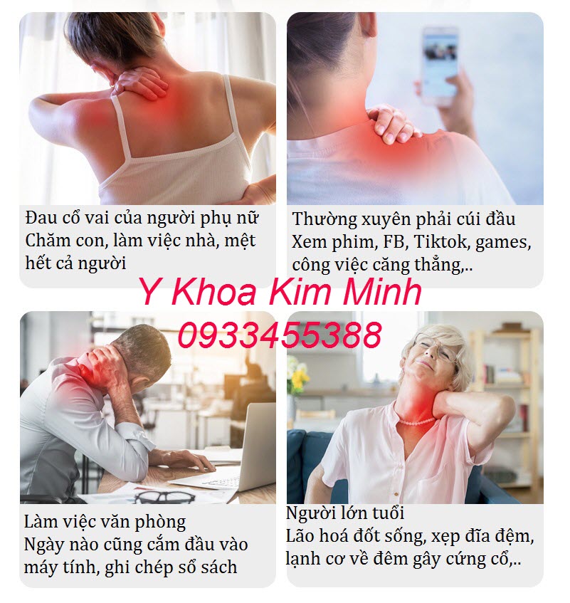 Nguyên nhân đau cột sống cổ, đau cổ vai gáy