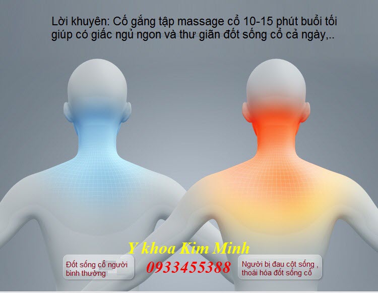 Nguyen nhan dau cot song co va cach dieu tri bang goi massage dien dieu tri dau cot song co C17 - Y khoa Kim Minh