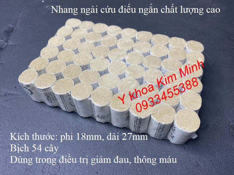Nhang ngải cứu điếu ngắn dùng cho đai xông ngải cứu - Y khoa Kim Minh Nhang ngai cuu dieu ngan dung chua benh thoai hoa dot song co - Y khoa Kim Minh