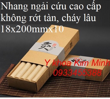 Nhang ngải cứu điếu dài bán ở Y khoa Kim Minh hộp 10 cây