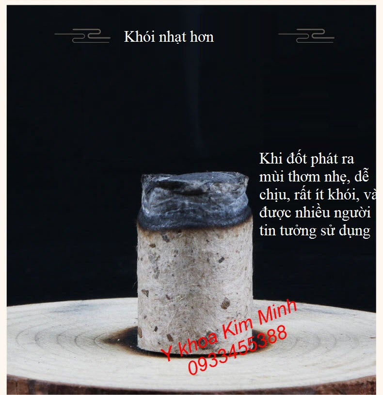 Nhang ngải cứu đốt ít khói, hương thơm dịu, rất được nhiều người ưa chuộng - Y khoa Kim Minh