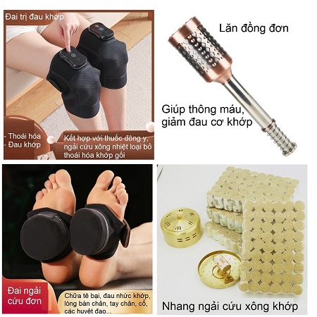Đai ngải cứu, đai trị khớp gối, lăn ngải cứu, thiết bị phục hồi chức năng bán ở Y Khoa Kim Minh