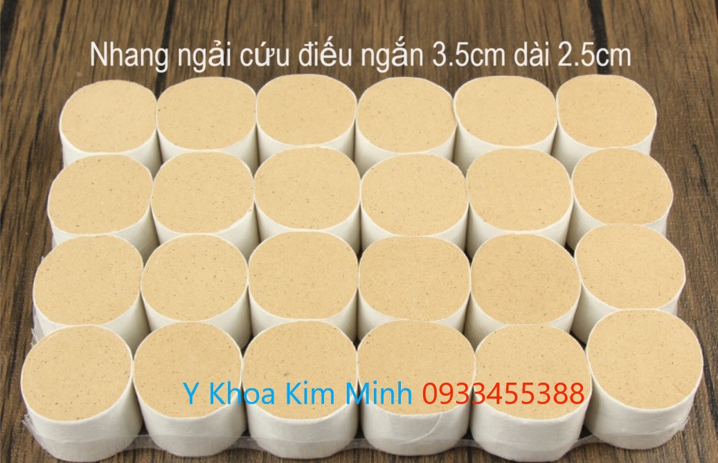 Nhang ngải cứu điếu ngắn 3.5cm dài 2.5cm bán ở Tp.HCM