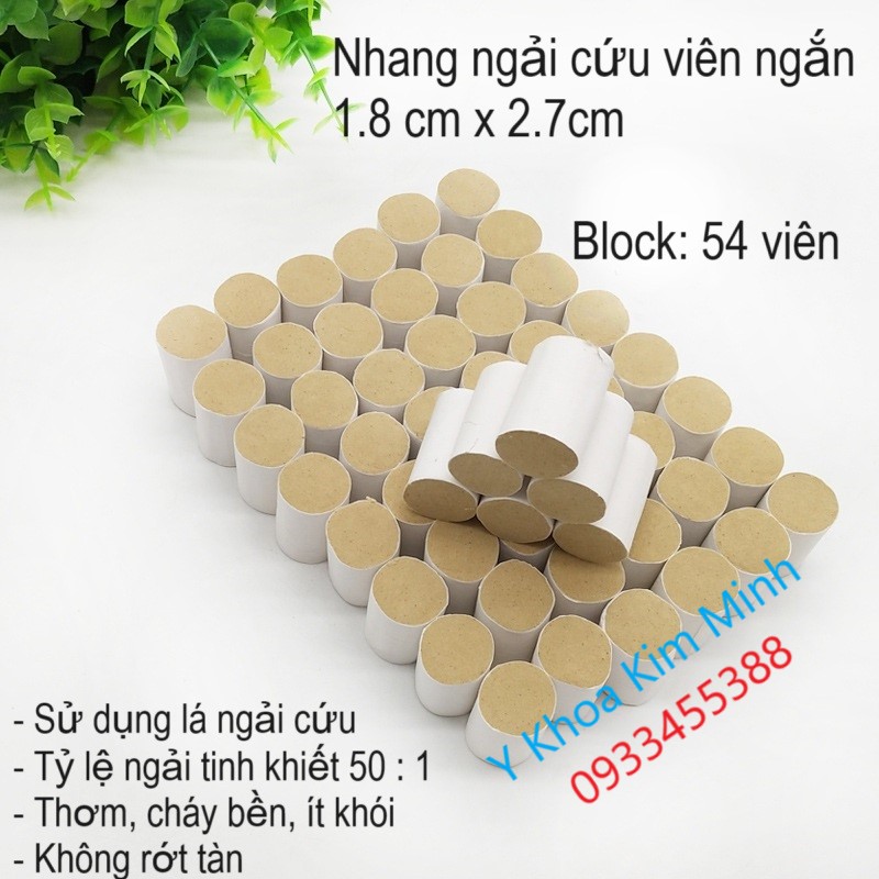 Nhang ngải cứu viên ngắn bán ở Y Khoa Kim Minh