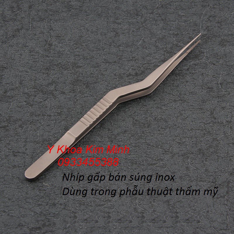 Nhíp hình bán súng dùng trong phẫu thuật thẩm mỹ mũi