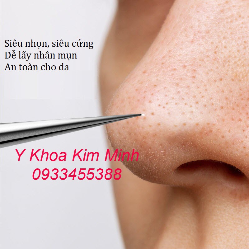 Nhíp gắp mụn điều trị mụn đầu đen ở mũi