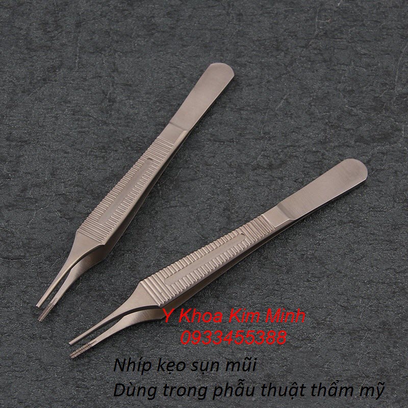 Nhíp kẹp giữ sụn mũi dùng trong phẫu thuật thẩm mỹ tạo hình gắn sụn nhân tạo