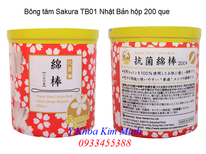 Địa chỉ bán tăm bông Sakura TB01 Nhật Bản tại Tp Hồ Chí Minh - Y Khoa Kim Minh 0933455388