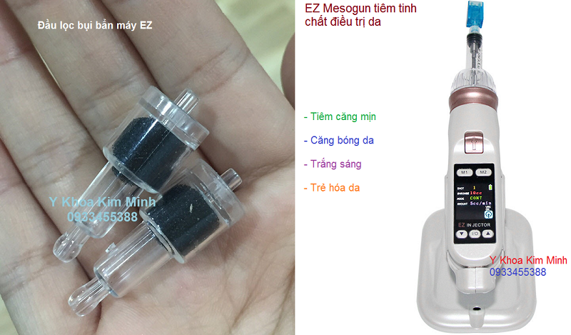 Cung cấp đầu hút bụi bẩn máy tiêm dưỡng chất EZ - Y khoa Kim Minh Noi ban dau hut bui ban may tiem duong chat EZ mesogun - Y khoa Kim Minh