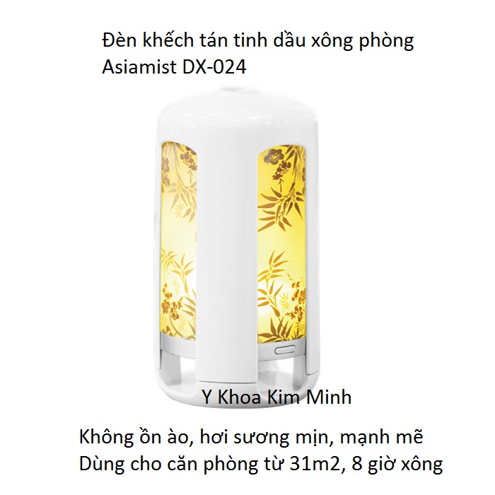 Máy khếch tán tinh dầu sóng siêu âm Asiamist DX-024 - Y Khoa Kim Minh Máy khếch tán tinh dầu xông phòng cao cấp Asiamist chuyên dùng cho spa - Y khoa Kim Minh