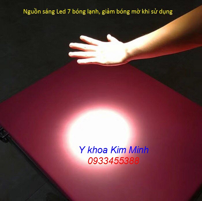 Nguồn ánh sáng Led lạnh không bóng mờ của đèn tiểu phẫu 7 bóng Led LCL-07 - Y khoa Kim Minh