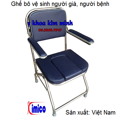 Ghế bô vệ sinh người già, người bệnh sản xuất Việt Nam - Y Khoa Kim Minh